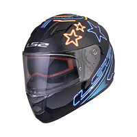FF320 STREAM EVO NEON MATT BLACK BLUE FLUO ORANGE WITH PINLOCK - 1748197598W3UG - Master